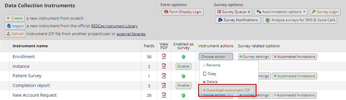 Download the instrument zip