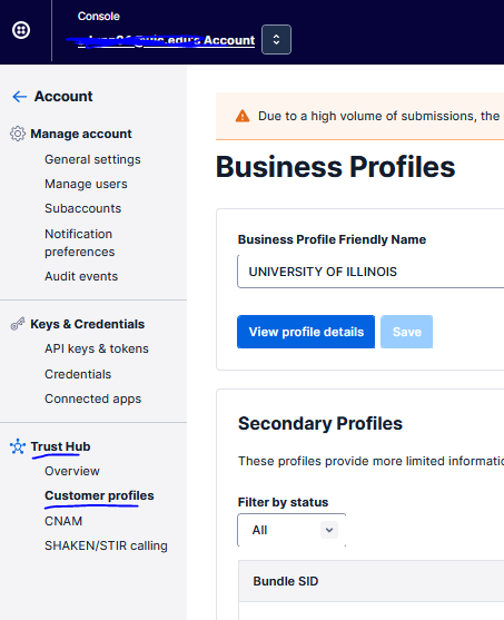 Update your business profile.